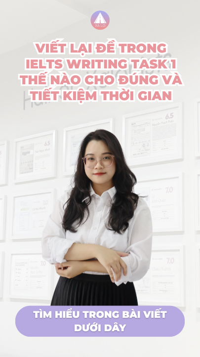 Viết lại đề trong Writing Task 1 thế nào cho đúng và tiết kiệm thời gian